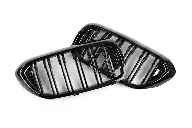 PSR Parts - Gloss Black Kidney Grilles for BMW 5 Series & M5 (2017-2020, G30 G31 F90)