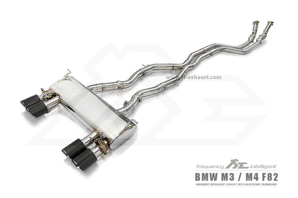 Fi-Exhaust - BMW 4 SERIES F82 M4 - Front Pipe + Mid Pipe + Valvetronic Muffler (EV Valve) Stainless Steel  - BN-82M-CBE