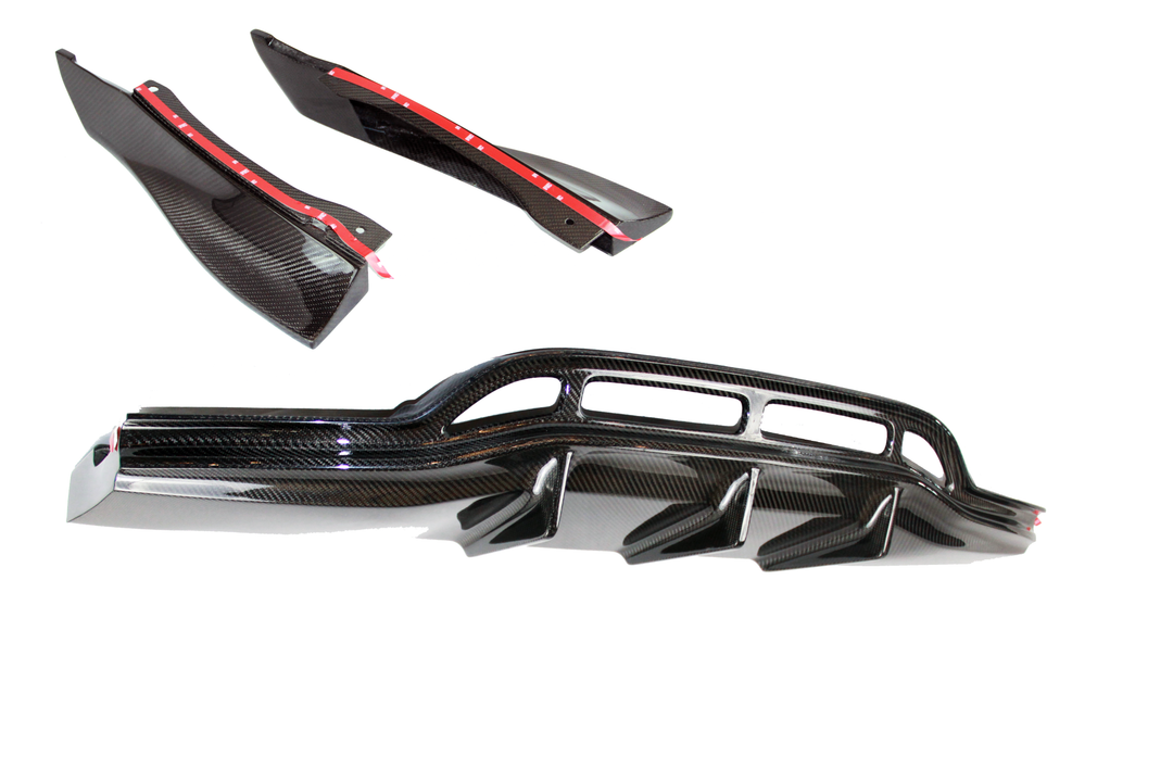PSM Dynamic  - MERCEDES-BENZ C-CLASS C205 C63 AMG - Rear Diffuser & extensions -  MCC21RDCF,MCC21RECF