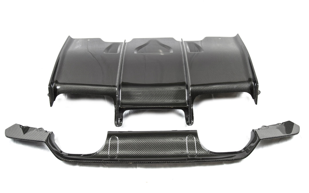 PSM Dynamic  - BMW 4 SERIES F83 M4 - Rear Diffuser w/ Under Tray Combo -  BRF02V4CF