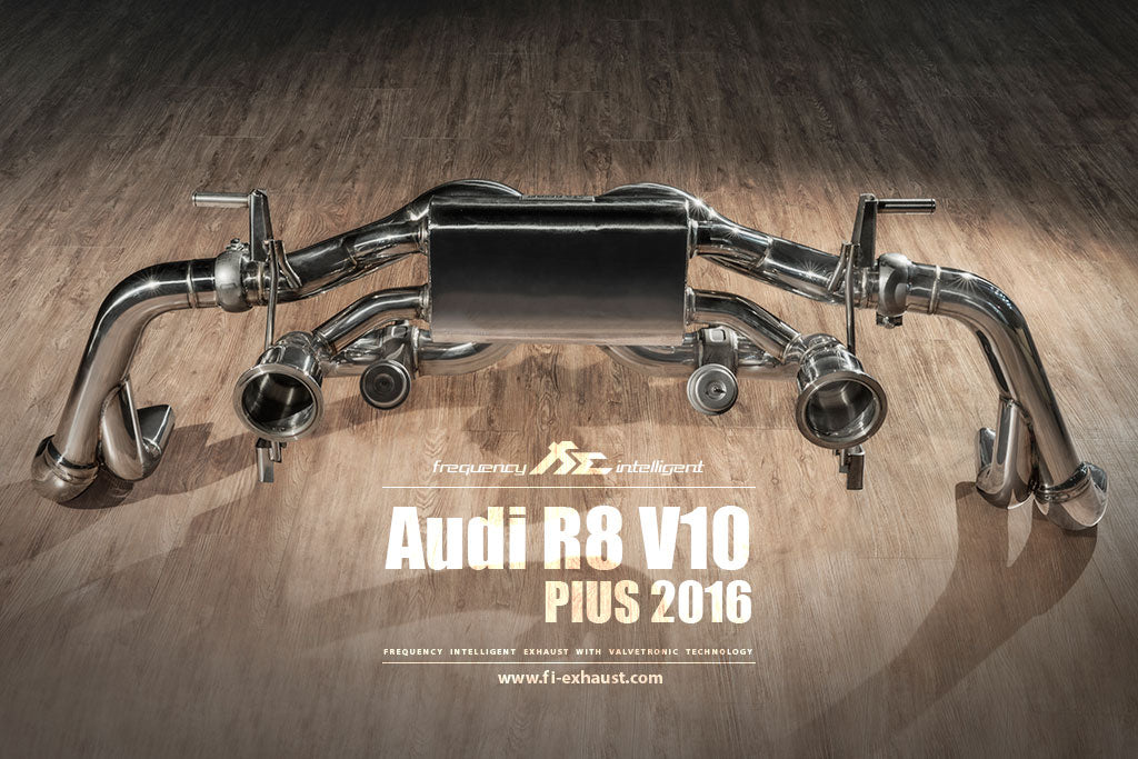 Fi-Exhaust - AUDI R8 42 4.2 FSI COUPE - Valvetronic Muffler + Standard remote control system module Stainless Steel  - AD-R82-CBV