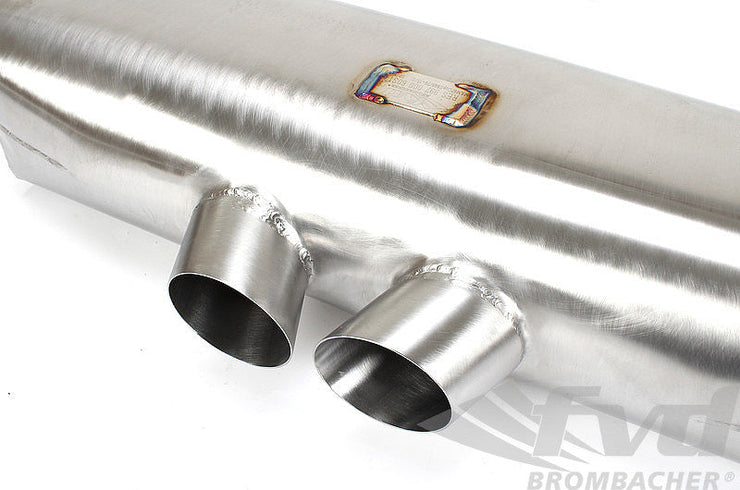 FVD Brombacher - Porsche Race Exhaust System 997.1 GT3 Cup / S and 997.2 GT3 Cup - 76 mm - Cat Bypass - RSR Tips - RES 997 000 60S1