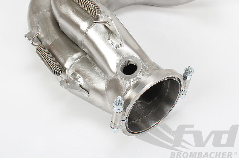 FVD Brombacher - Porsche Race Exhaust System 997.1 GT3 Cup / S and 997.2 GT3 Cup - 76 mm - Cat Bypass - RSR Tips - RES 997 000 60S1