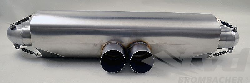 FVD Brombacher - Porsche 90 mm Race Exhaust System - 997 GT3 4.0 "M&M" Cat Bypass, Stainless Steel, Tips 2x90mm - RES 997 000 60S401