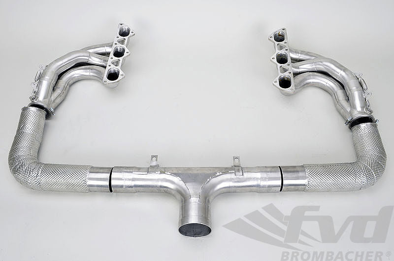 FVD Brombacher - Porsche 90 mm Race Exhaust System - "M&M" Cat Bypass, Grand Am Spec - RES 997 000 60SGA3