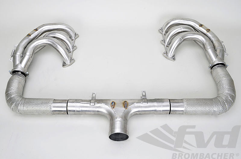 FVD Brombacher - Porsche 90 mm Race Exhaust System - "M&M" Cat Bypass, Grand Am Spec - RES 997 000 60SGA3