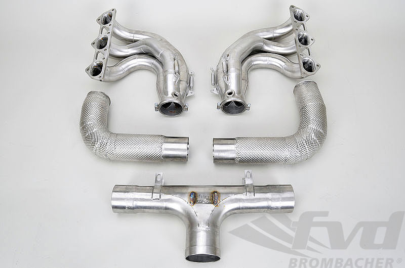 FVD Brombacher - Porsche 90 mm Race Exhaust System - "M&M" Cat Bypass, Grand Am Spec - RES 997 000 60SGA3
