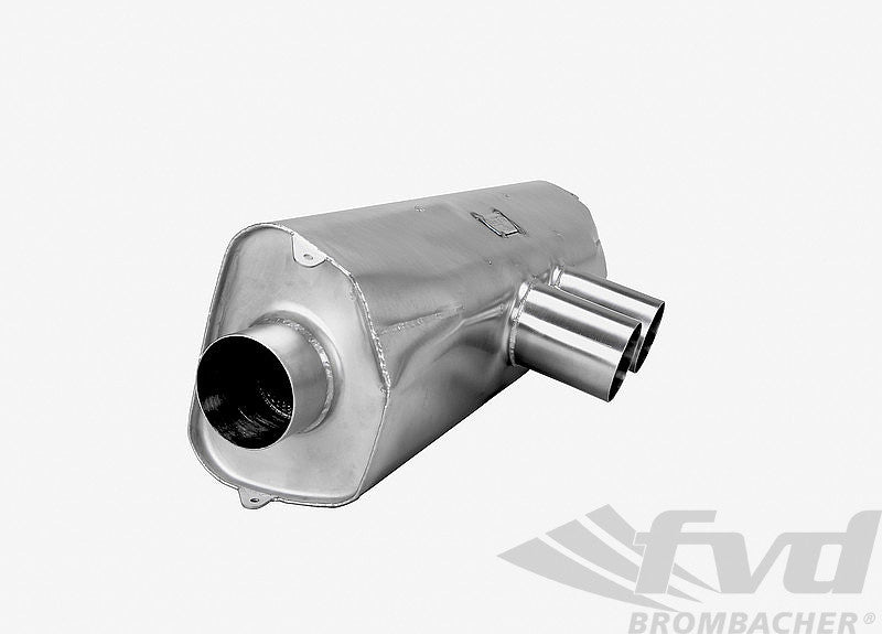 FVD Brombacher - Porsche Exhaust System Race 997 GT3 Cup S "M&M" Catalytic Bypass, Stainless Steel with Tips 2x76mm - RES 997 000 62S1
