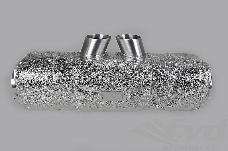 FVD Brombacher - Porsche Muffler out of Exhaust System Race 997 GT3 Cup "M&M" , with tips 2x76mm, thermoprotection - RES 997 001 60SE
