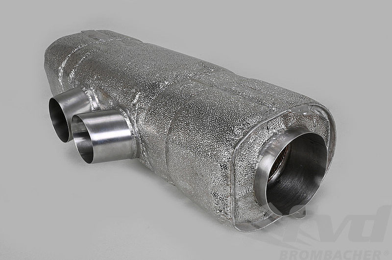 FVD Brombacher - Porsche Muffler out of Exhaust System Race 997 GT3 Cup "M&M" , with tips 2x76mm, thermoprotection - RES 997 001 60SE