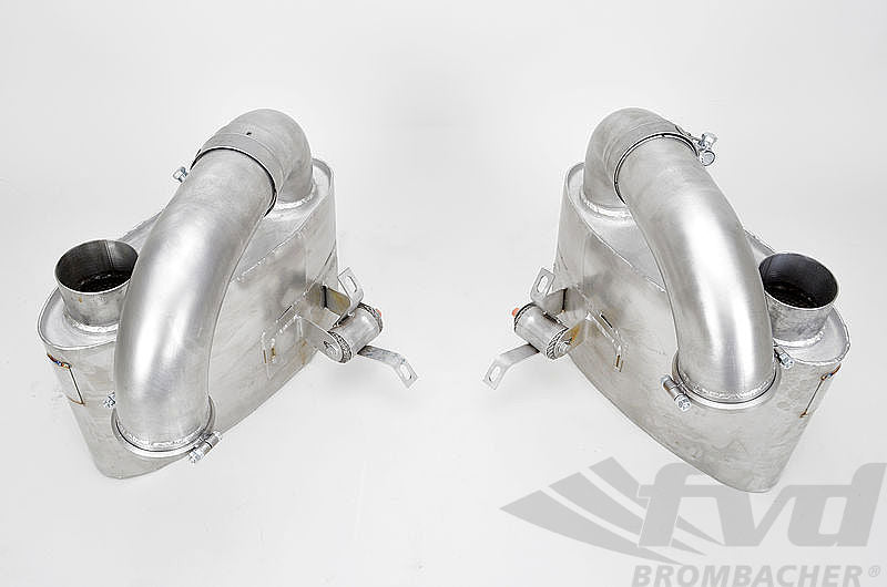FVD Brombacher - Porsche Exhaust System Race 997 GT3 Cup S 100 Cell Cats, Stainless teel, with Tips 2x76mm - RES 997 001 62S
