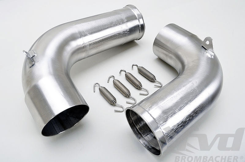 FVD Brombacher - Porsche Center Muffler Race 997 GT3 Cup / Cup S, Stainless Steel with Tips 2x76mm - RES 997 040 0S