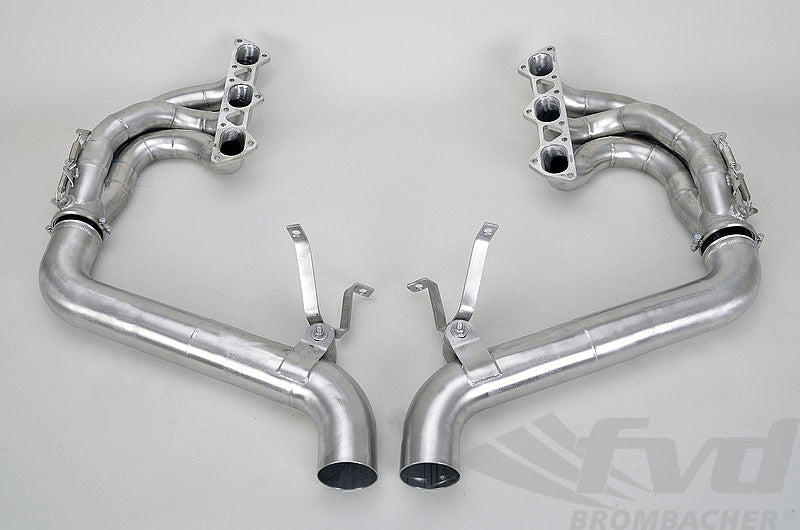 FVD Brombacher - Porsche Race Exhaust System 997.1 GT3 Cup - 4.0 L Conversion - 500 HP + With RSR Angle Cut Tips - RES 997 090 64SRSR