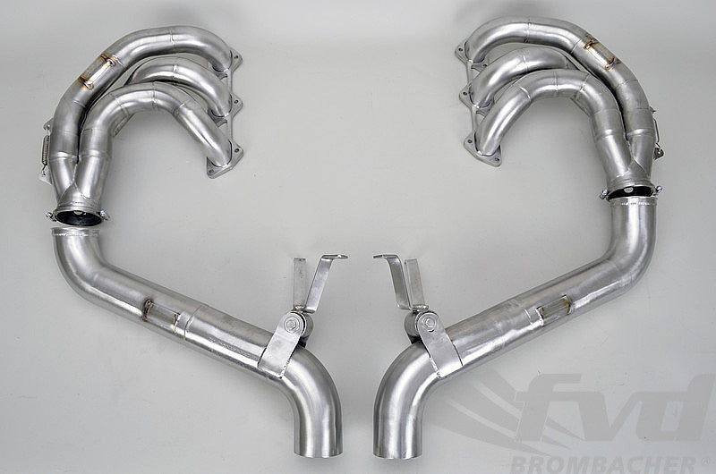 FVD Brombacher - Porsche Race Exhaust System 997.1 GT3 Cup - 4.0 L Conversion - 500 HP + With RSR Angle Cut Tips - RES 997 090 64SRSR