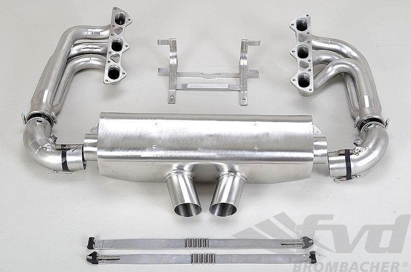 FVD Brombacher - Porsche Exhaust System Race 997.1 GT3 - Long Tube - 76 mm Collectors - Cat Bypass - RSR Tips - RES 997 100 60S76