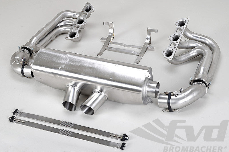 FVD Brombacher - Porsche Exhaust System Race 997.1 GT3 - Long Tube - 76 mm Collectors - Cat Bypass - RSR Tips - RES 997 100 60S76