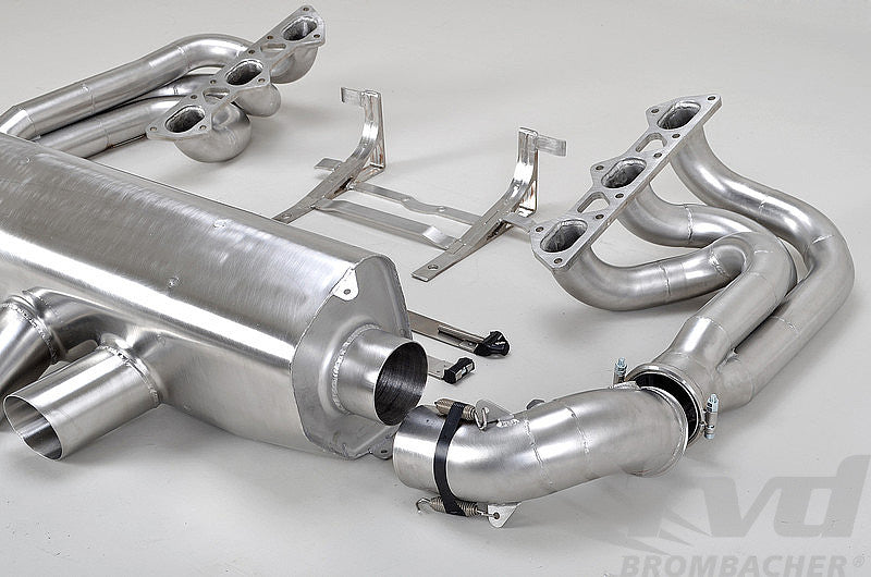 FVD Brombacher - Porsche Exhaust System Race 997.1 GT3 - Long Tube - 76 mm Collectors - Cat Bypass - RSR Tips - RES 997 100 60S76