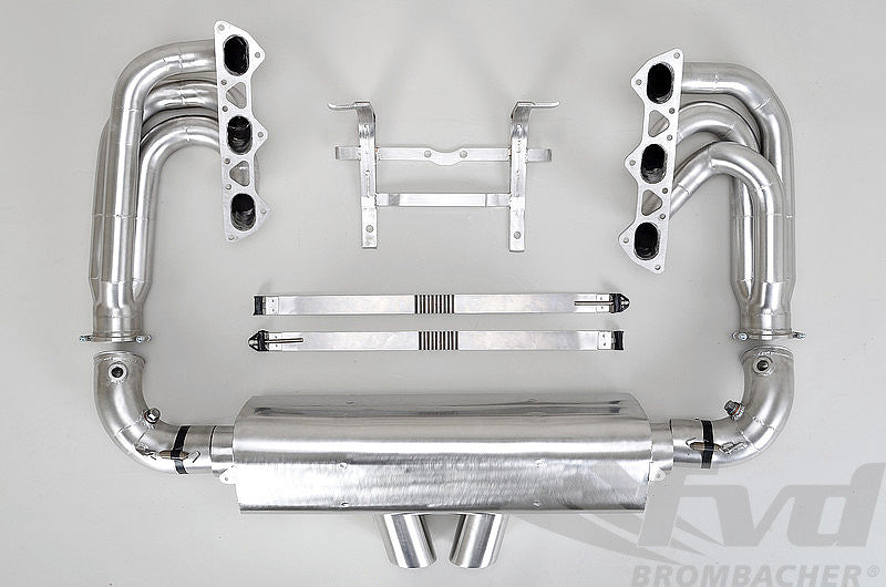 FVD Brombacher - Porsche Exhaust System Race 997.1 GT3 - Long Tube - 76 mm Collectors - Cat Bypass - RSR Tips - RES 997 100 60S76