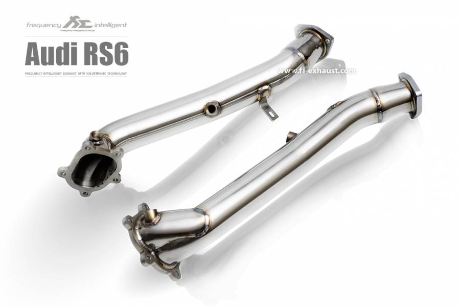 Fi-Exhaust - AUDI RS6 C7 4.0 TFSI SPORTBACK - Sport 200 cell Downpipe Stainless Steel  - AD-RS6-CAT200