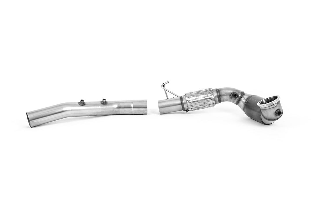 Milltek Large Bore Downpipe and Hi-Flow Sports Cat - Volkswagen Golf Mk8 GTi (245ps OPF/GPF Equipped Models Only) 2020-2023 - SSXVW641