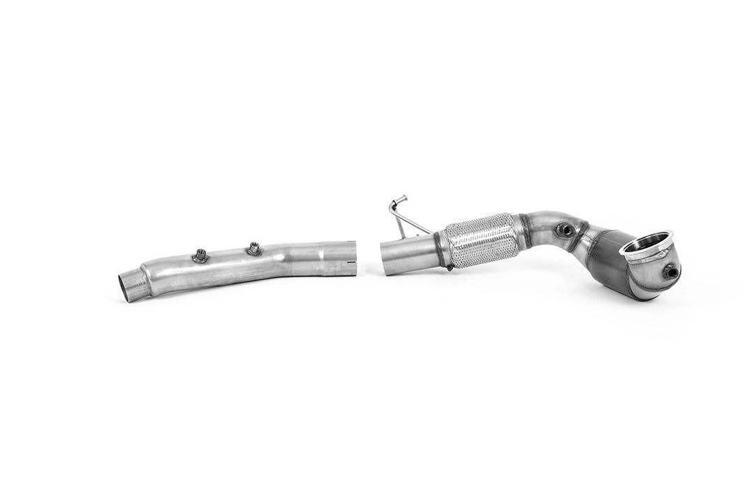 Milltek Large Bore Downpipe and Hi-Flow Sports Cat - Volkswagen Golf Mk8 GTi (245ps OPF/GPF Equipped Models Only) 2020-2023 - SSXVW642