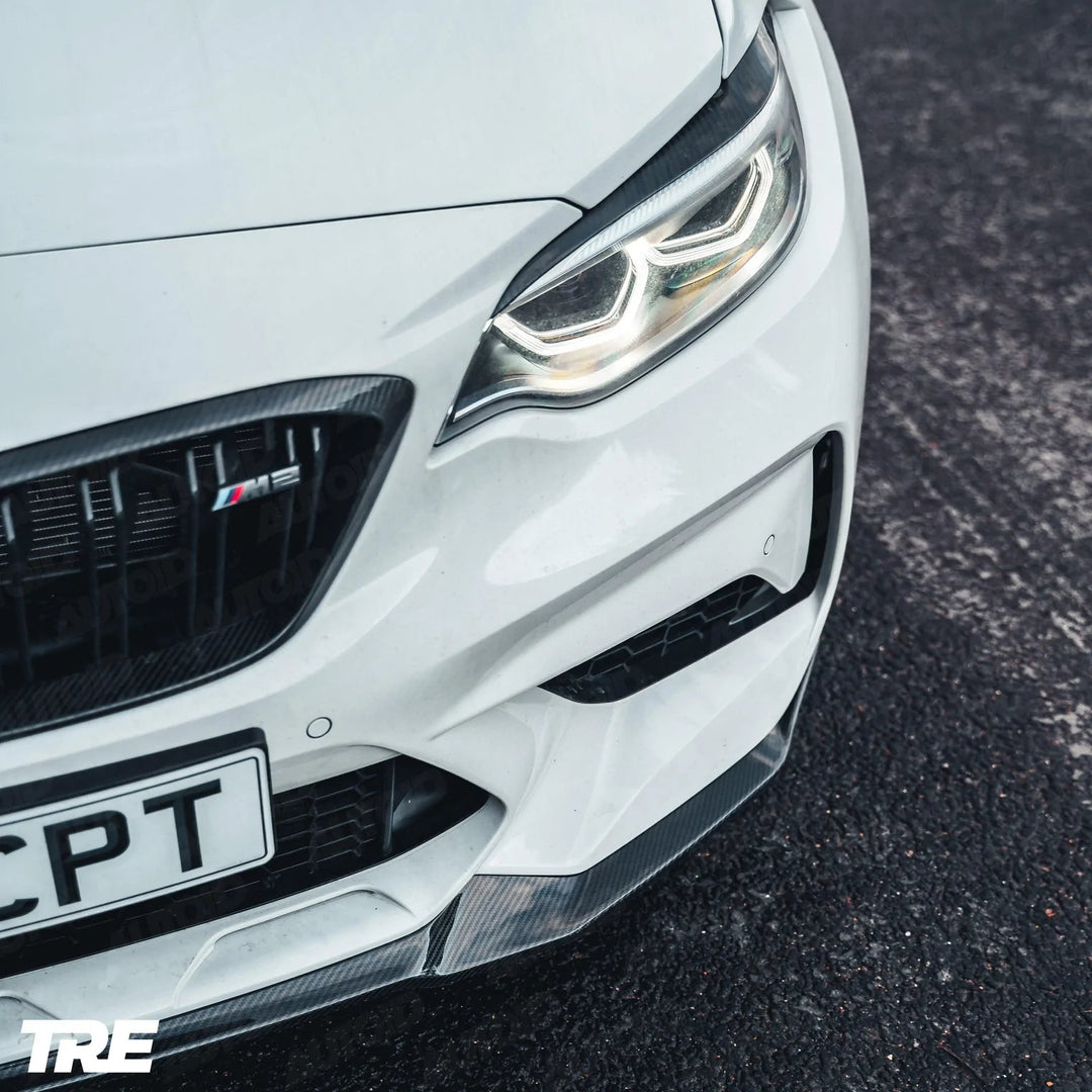 TRE - TRE Pre-preg Carbon Fibre CS Front  Splitter for BMW M2 Competition (2018-2021, F87)