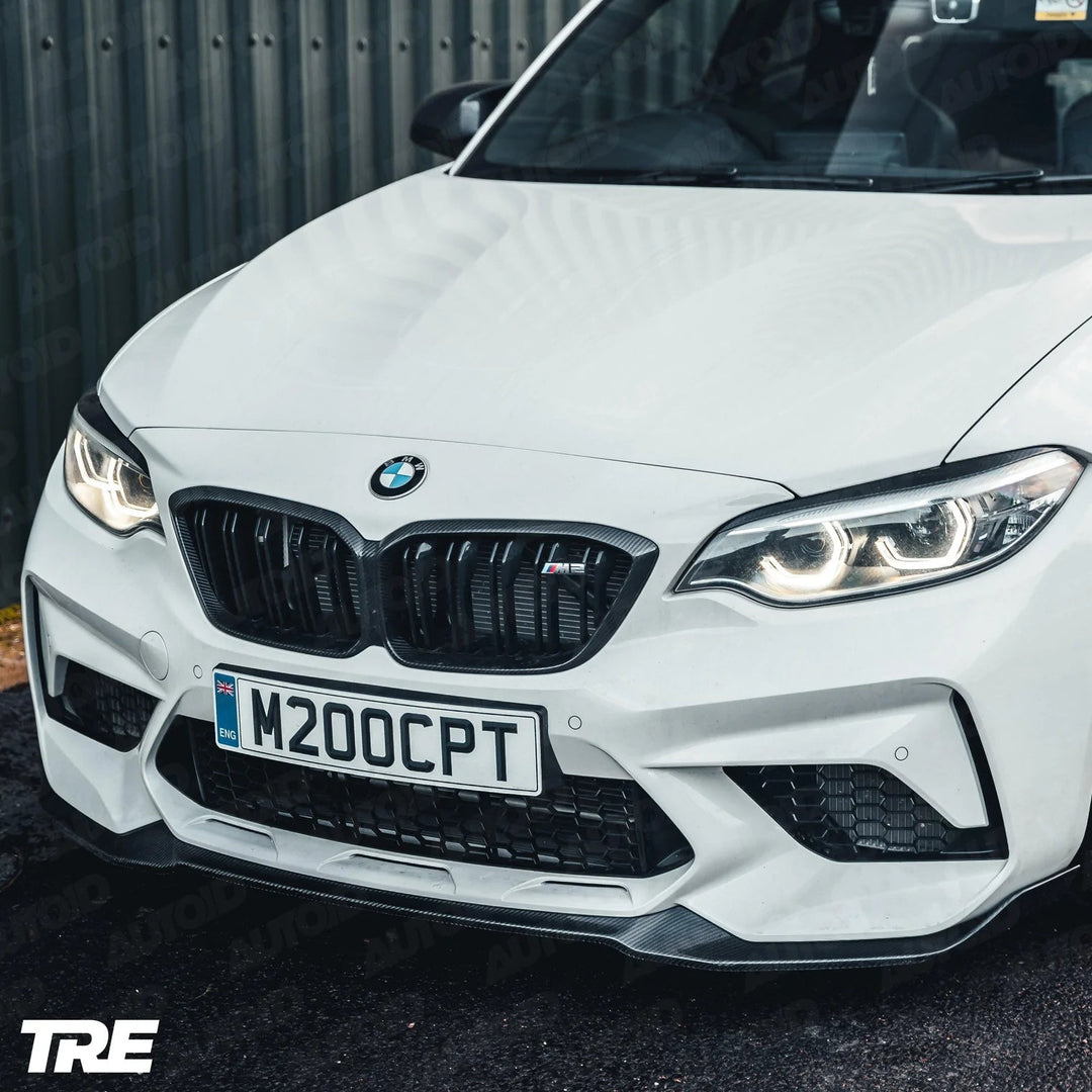 TRE - TRE Pre-preg Carbon Fibre CS Front  Splitter for BMW M2 Competition (2018-2021, F87)