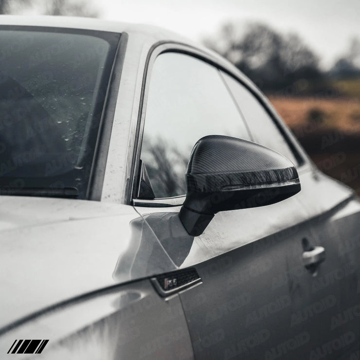 TRE - TRE Pre-preg Carbon Außenspiegelabdeckungen für Audi A4 &amp; A5 Serie (2015+, B9)